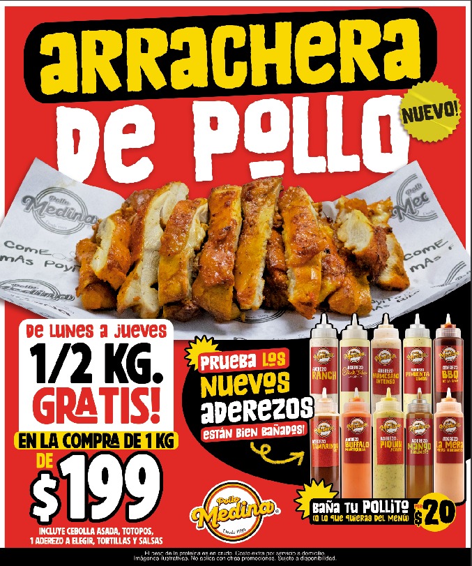1 KG Arrachera de Pollo