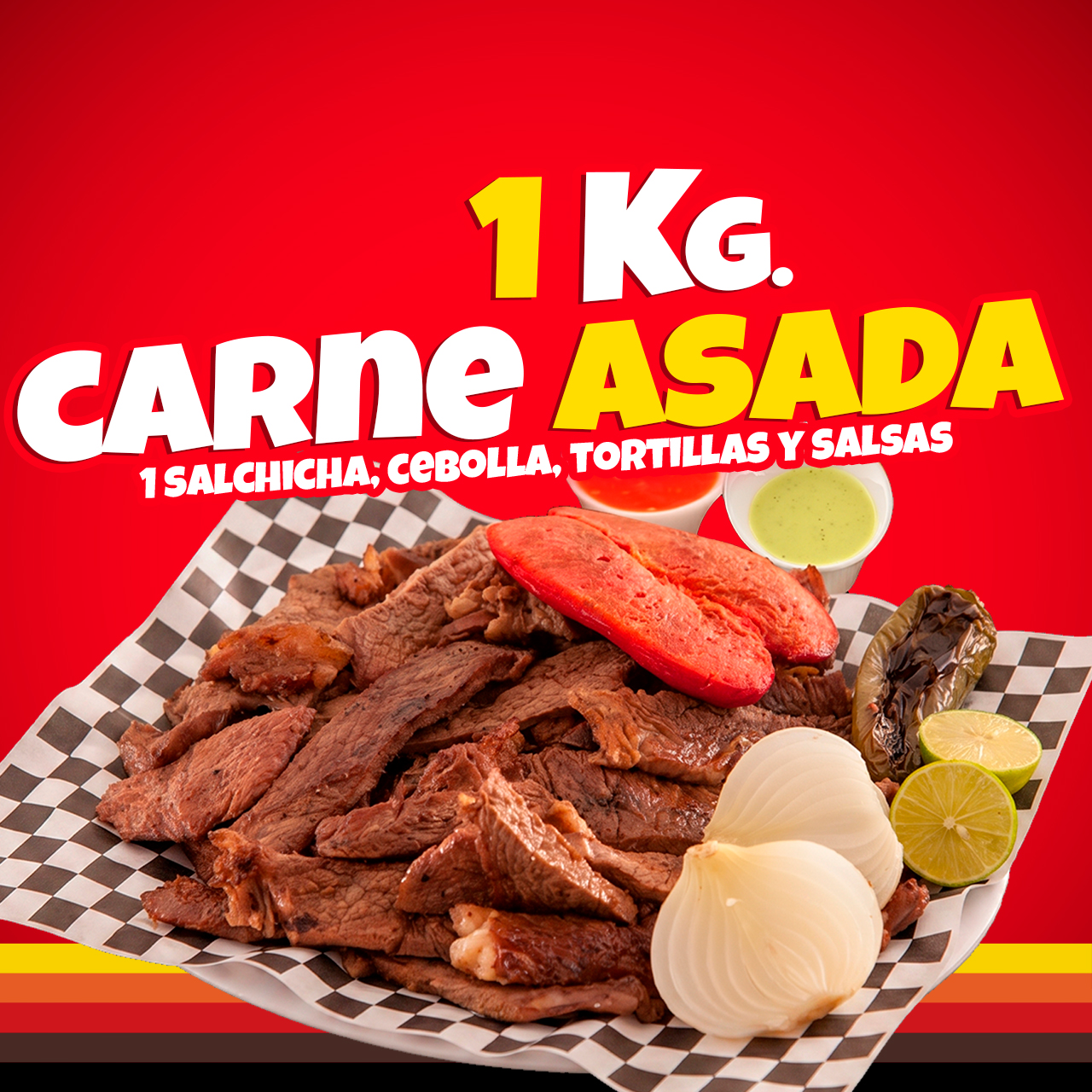 1 Kg Carne Asada